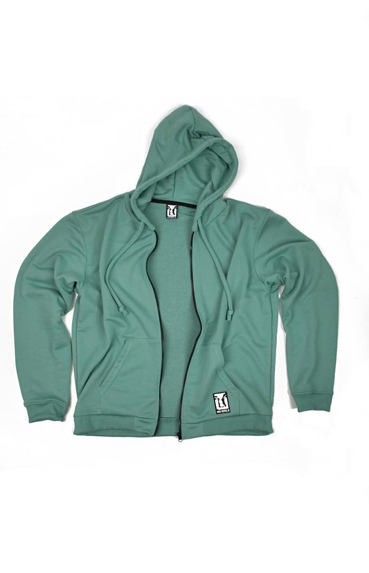 Green Zip Hoodie